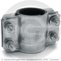 Хомут ремонтный двухсторонний оцинкованный Ду-32 (Дн 42-46) L=65мм ККАЗ Хомут ремонтный двухсторонний оцинкованный Ду-32 (Дн 42-46) L=65мм ККАЗ