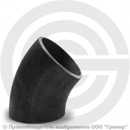 Отвод П45 76,1х2,9 (Ду-65) стальной (Ст.20) 45 градусов исп.1 ГОСТ 17375