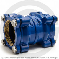 Муфта чугунная соединительная для ПЭ труб Ду-100 (Дн 110-110) Ру-16 ДРК-Е Benarmo Муфта чугунная соединительная для ПЭ труб Ду-100 (Дн 110-110) Ру-16 ДРК-Е Benarmo
