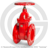 Задвижка чугунная фланцевая Ду-150 Ру-16 (Т<150°С) красная 30ч39р Китай Задвижка чугунная фланцевая Ду-150 Ру-16 (Т<150°С) красная 30ч39р Китай