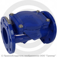 Клапан обратный поворотный чугунный фланцевый Ду-300 Ру-10/16 (Т<120°С) диск сталь+EPDM Benarmo Клапан обратный поворотный чугунный фланцевый Ду-300 Ру-10/16 (Т<120°С) диск сталь+EPDM Benarmo