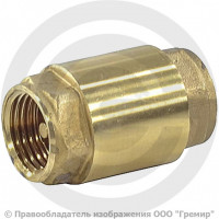 Клапан обратный осевой латунный Ду-32 (1 1/4") Ру-25 ВР (ВН) (Т<110°С) диск металл R60 Giacomini Клапан обратный осевой латунный Ду-32 (1 1/4") Ру-25 ВР (ВН) (Т<110°С) диск металл R60 Giacomini