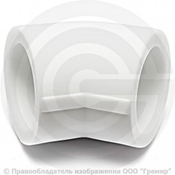 Угольник PP-R белый внутренняя пайка Дн 75 90гр VALFEX