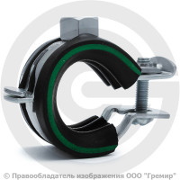 Хомут крепежный оцинкованный с резиновой прокладкой (Дн 15-18) (3/8") М8 б/к Mupro Optimal Junior Хомут крепежный оцинкованный с резиновой прокладкой (Дн 15-18) (3/8") М8 б/к Mupro Optimal Junior