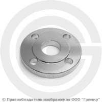 Фланец плоский нержавеющий 12х18н10т 1-40-25 ГОСТ 12820-80, Ру-25, Ду-40