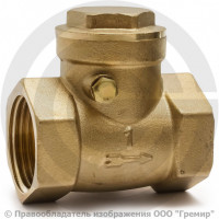 Клапан обратный поворотный латунный Ду-20 (3/4") Ру-40 ВР (ВН) (Т<100°С) латунь+EPDM Aquasfera 3004 Клапан обратный поворотный латунный Ду-20 (3/4") Ру-40 ВР (ВН) (Т<100°С) латунь+EPDM Aquasfera 3004