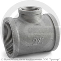 Тройник переходной чугунный ВР (ВН) Ду 50-25 (2"-1") Тройник переходной чугунный ВР (ВН) Ду 50-25 (2"-1")