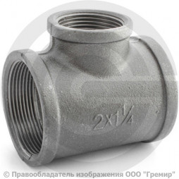 Тройник переходной чугунный ВР (ВН) Ду 50-32 (2"-1 1/4")