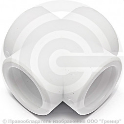 Крестовина PP-R белая внутренняя пайка Дн 40 RTP (РосТурПласт) 28081