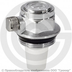 Воздухоотводчик автоматический латунный Ду-25 (1") Ру-14 НР (НАР) угловой левый Giacomini R200