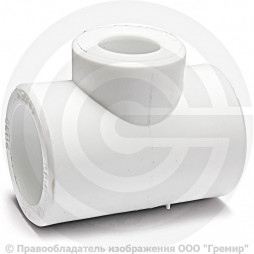 Тройник PP-R переходной белый внутренняя пайка Дн 50-32-50 RTP (РосТурПласт)
