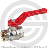 Кран латунный Ду-25 (1") Ру-40 ВР (ВН) никель полнопроходной рычаг красный Dist Эксперт Кран латунный Ду-25 (1") Ру-40 ВР (ВН) никель полнопроходной рычаг красный Dist Эксперт