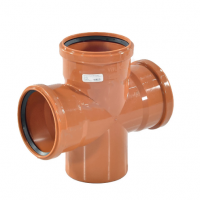 Крестовина PP-B одноплоскостная коричневая Дн 110-110-110 87гр б/нап в/к VALFEX Крестовина PP-B одноплоскостная коричневая Дн 110-110-110 87гр б/нап в/к VALFEX