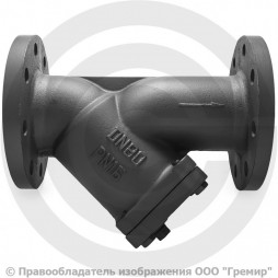 Фильтр сетчатый Y-образный чугунный фланцевый Ду-20 Ру-16 (Т<200°С) Ридан ФСФ