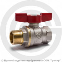 Кран латунный Ду-32 (1 1/4") Ру-35 ВР-НР (ВН-НАР) никель полнопроходной бабочка Giacomini R914 Кран латунный Ду-32 (1 1/4") Ру-35 ВР-НР (ВН-НАР) никель полнопроходной бабочка Giacomini R914