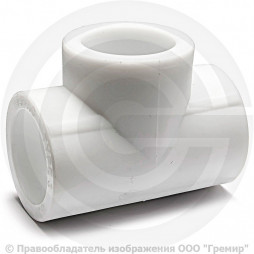 Тройник PP-R белый Дн 40 Pro Aqua