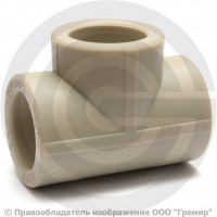 Тройник PP-R редукционный серый Дн 75-50-75 Pro Aqua Тройник PP-R редукционный серый Дн 75-50-75 Pro Aqua