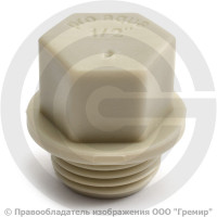 Заглушка PP-R серая НР (НАР) Дн 1/2" Pro Aqua Заглушка PP-R серая НР (НАР) Дн 1/2" Pro Aqua