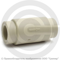 Клапан обратный PP-R серый Дн 25 Pro Aqua Клапан обратный PP-R серый Дн 25 Pro Aqua