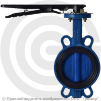 Затвор дисковый поворотный межфланцевый Ду-40 Ру-16 EPDM с чугунным диском Benarmo EURO
