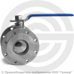 Кран нержавеющий AISI 304 (CF8) межфланцевый под привод Ду-100 (4") Ру-16 NK-BIFp100/4