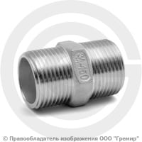 Ниппель нержавеющий AISI 304 НР (НАР) Ду-20 (3/4") Ниппель нержавеющий AISI 304 НР (НАР) Ду-20 (3/4")