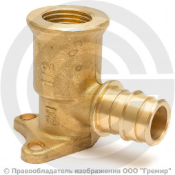 Водорозетка латунная для PE-X труб Дн 20-1/2" ВР (ВН) L=52,5мм GX139 Giacomini