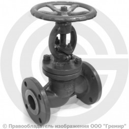 Клапан запорный стальной фланцевый Ду-100 Ру-25 (Т<425°С) 15с18нж ЧАЗ