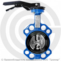 Затвор дисковый поворотный межфланцевый Ду-125 Ру-16 EPDM со стальным диском Tecofi VP5445S-02EP