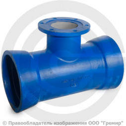 Тройник раструб-фланец ТРФ Ду 300-200 Тайтон ВЧШГ с ЦПП цинк+AL ГОСТ ISO 2531-2012