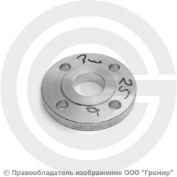 Фланец плоский нержавеющий 25-6-01-1-B-12х18н10т-IV ГОСТ 33259-2015