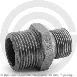 Ниппель переходной чугунный НР (НАР) Ду 25-20 (1"-3/4")
