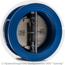 Клапан обратный двухстворчатый чугунный межфланцевый Ду-100 Ру-16 (Т<110°С) ств чугун CB3448N Tecofi