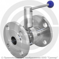 Затвор нержавеющий дисковый поворотный фланцевый Ду-50 (2") Ру-10 с нержавеющим диском NK-DZf50/4 Затвор нержавеющий дисковый поворотный фланцевый Ду-50 (2") Ру-10 с нержавеющим диском NK-DZf50/4