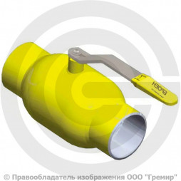 Кран газ стальной под приварку Ду-150 Ру-16 L=333мм Broen Ballomax 11с10фт КШГ 70.002.150