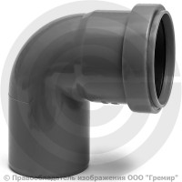 Отвод PP-H серый Дн 50 87гр б/нап в/к RTP (РосТурПласт) 2 Отвод PP-H серый Дн 50 87гр б/нап в/к RTP (РосТурПласт) 2