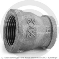 Муфта переходная чугунная ВР (ВН) Ду 20-15 (3/4"-1/2") Муфта переходная чугунная ВР (ВН) Ду 20-15 (3/4"-1/2")