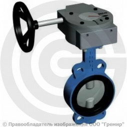 Затвор дисковый поворотный межфланцевый с редуктором Ду-250 Ру-16 EPDM со стальным диском Tecofi VP5445S-08EP