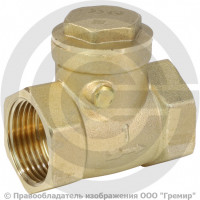 Клапан обратный поворотный латунный Ду-25 (1") Ру-40 ВР (ВН) (Т<100°С) латунь Aquasfera 3003 Клапан обратный поворотный латунный Ду-25 (1") Ру-40 ВР (ВН) (Т<100°С) латунь Aquasfera 3003