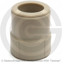 Муфта PP-R переходная серая внутренняя-наружная пайка Дн 110-75 VALFEX Муфта PP-R переходная серая внутренняя-наружная пайка Дн 110-75 VALFEX