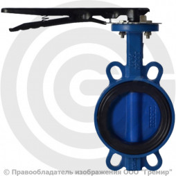 Затвор дисковый поворотный межфланцевый Ду-150 Ру-16 EPDM с чугунным диском Benarmo EURO