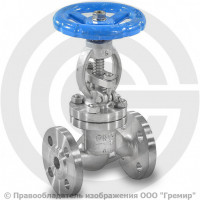 Клапан запорный нержавеющий фланцевый Ду-50 Ру-40 (Т<250°С) 15нж22нж Китай Клапан запорный нержавеющий фланцевый Ду-50 Ру-40 (Т<250°С) 15нж22нж Китай