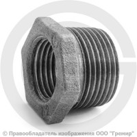 Футорка чугунная НР-ВР (НАР-ВН) Ду 20-15 (3/4"-1/2") Fittex PLUS Футорка чугунная НР-ВР (НАР-ВН) Ду 20-15 (3/4"-1/2") Fittex PLUS