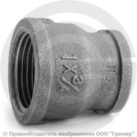 Муфта переходная чугунная ВР (ВН) Ду 25-20 (1"-3/4") Муфта переходная чугунная ВР (ВН) Ду 25-20 (1"-3/4")