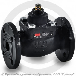 Клапан регулирующий чугунный фланцевый Ду-300 Ру-16 Kvs=990 м3/ч VFM-2R Ридан