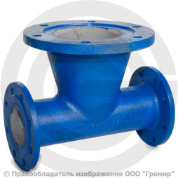 Пожарная подставка фланцевая ППФ Ду-500 ВЧШГ с ЦПП цинк+AL ГОСТ ISO 2531-2012