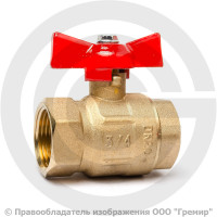 Кран латунный Ду-15 (1/2") Ру-16 ВР (ВН) муфтовый полнопроходной бабочка ГАЛЛОП Крепыш 330 Кран латунный Ду-15 (1/2") Ру-16 ВР (ВН) муфтовый полнопроходной бабочка ГАЛЛОП Крепыш 330