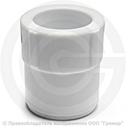 Муфта PP-R редукционная белая внутренняя-наружная пайка Дн 25-20 Pro Aqua