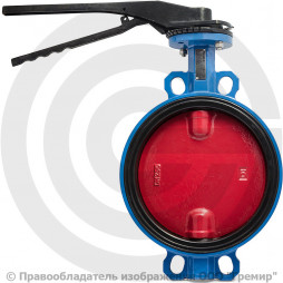 Затвор дисковый поворотный межфланцевый Ду-250 Ру-16 EPDM с чугунным диском Tecofi VPI4448-02EP