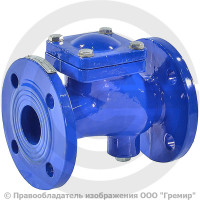 Клапан обратный шаровый чугунный фланцевый Ду-50 Ру-16 (Т<80°С) шар сталь+NBR Benarmo Клапан обратный шаровый чугунный фланцевый Ду-50 Ру-16 (Т<80°С) шар сталь+NBR Benarmo